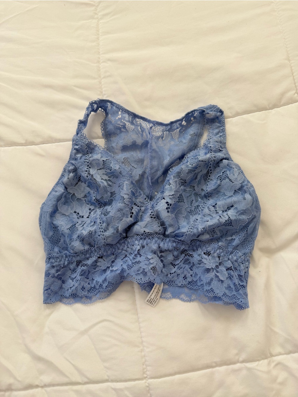 Soma Lace Bralette in Light Blue